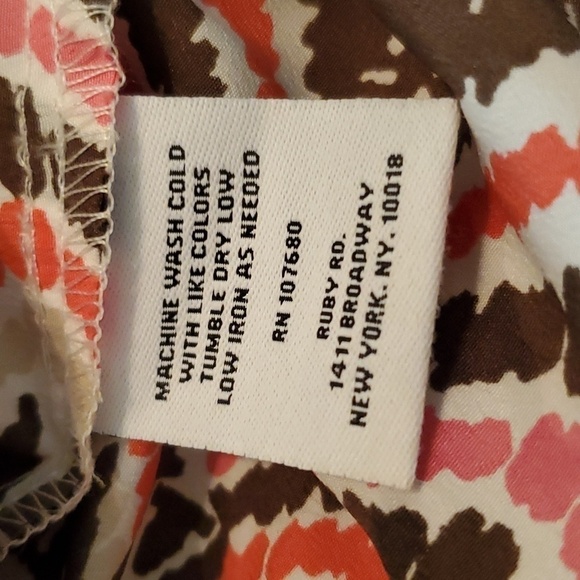 NWOT Ruby Rd. Women's Cap Sleeve Gathered Waist Top Size M - Picture 9 of 9